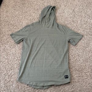 Under Armour Men's Olive Hooded Tee